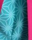 卒業式袴単品レンタル[ひだに柄]ピンクの無地×青緑の麻の葉文様[身長138-142cm]No.778